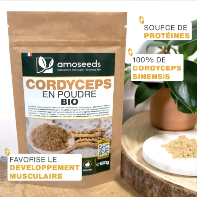 Cordyceps en Poudre Bio 50g – Énergie & Endurance | Champivie