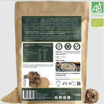 Maïtaké en Poudre Bio 50g – Grifola frondosa | Champivie