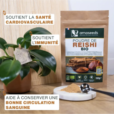 Reishi en Poudre Bio 50g – Champignon de l'Immortalité