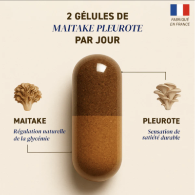 Gélules Duo Maïtaké & Pleurote Bio – Immunité & Vitalité