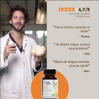 Gélules Lion's Mane Bio – Hericium Erinaceus | Champivie