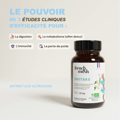 Gélules Shiitaké Bio – Lentinula edodes Immunité | Champivie