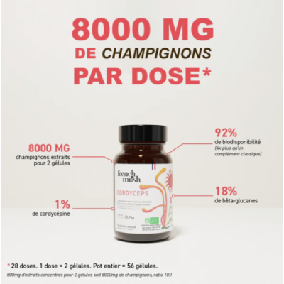 Gélules Cordyceps Bio – Énergie & Endurance Naturelle