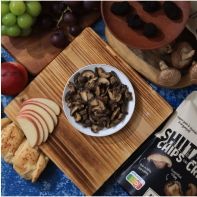 Chips de shiitakes Saveur Truffe 50g - Apéritif luxe | Champivie