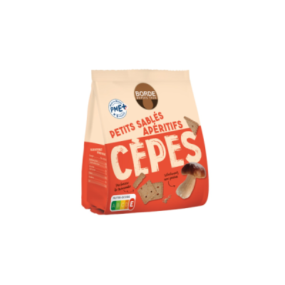 Petits sablés apéritifs aux cèpes