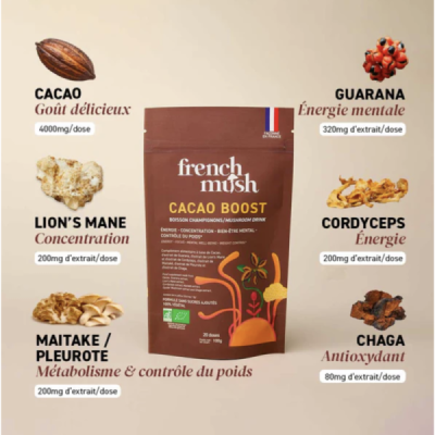 Boisson Boost Bio Cacao aux Champignons – Mushroom Latte