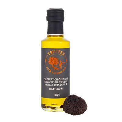 Huile d'olive truffe noire avec morceaux 1OO ml | Champivie