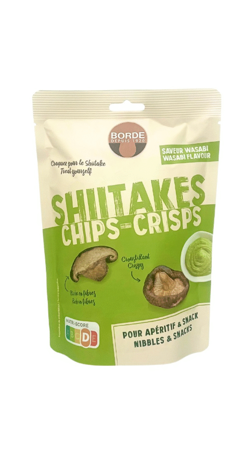 Chips de shiitakes "Saveur Wasabi" - 50 g
