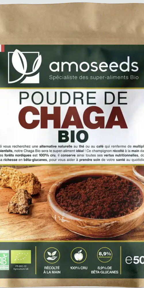 chaga Poudre de Chaga Bio 50g