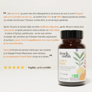 Gélules Lion's Mane : boostez votre concentration